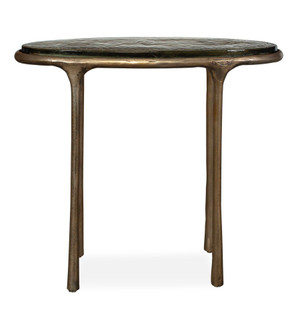 Uttermost Ata Oval Brass Accent Table (85|50615)