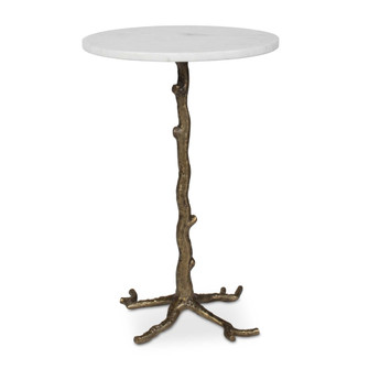 Uttermost Calais White Marble Accent Table (85|50607)