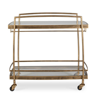 Uttermost Scarritt Antique Brass Bar Cart (85|50349)