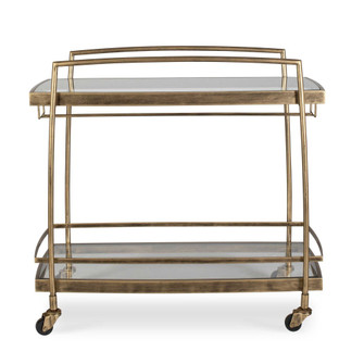 Uttermost Scarritt Antique Brass Bar Cart (85|50349)