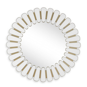 Uttermost Miran White Glass Round Mirror (85|08381)