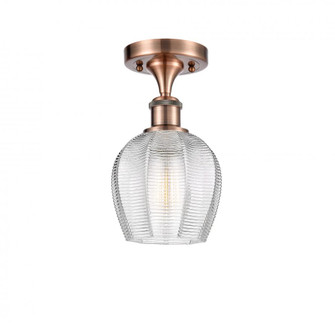 Norfolk - 1 Light - 6 inch - Antique Copper - Semi-Flush Mount (3442|516-1C-AC-G462-6)
