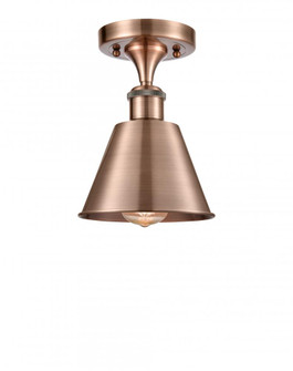 Smithfield - 1 Light - 7 inch - Antique Copper - Semi-Flush Mount (3442|516-1C-AC-M8-LED)