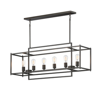 Gridline 6-Light Linear Pendant (19|10416BK)