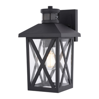 Rockford 11-In. H Outdoor Motion Sensor Wall Light Textured Black (51|T0843)