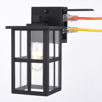 Maywood 11.5-In. H Outdoor Wall Light Dusk To Dawn With Gfci Outlet Matte Black (51|T0799)