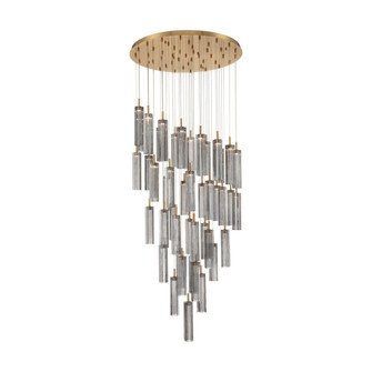Addis 36'' Integrated LED Multi-Light Aged Brass Pendant (205|ADD-423-AG-SM)