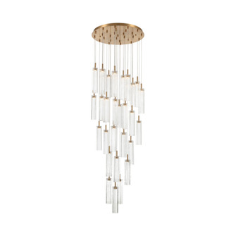 Addis 26'' Integrated LED Multi-Light Aged Brass Pendant (205|ADD-415-AG-CL)
