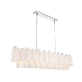 Addis 65'' Polished Chrome Linear Chandelier (205|ADD-337-CH-WH)