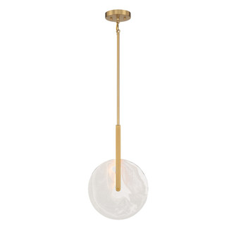 Ainslie 1-Light LED Pendant in Warm Brass (128|7-9307-1-322)