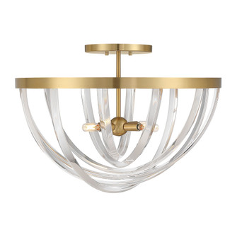 Jennings 4-Light Semi-Flush in Warm Brass (128|6-1777-4-322)