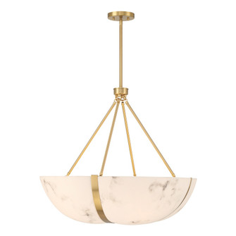 Chalfont 4-Light Pendant in Warm Brass (128|7-1451-4-322)