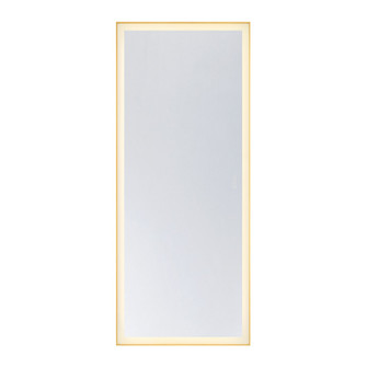 Paulding LED Rectangle Frontlit Mirror with Gold Frame (128|2-1240-30X72)