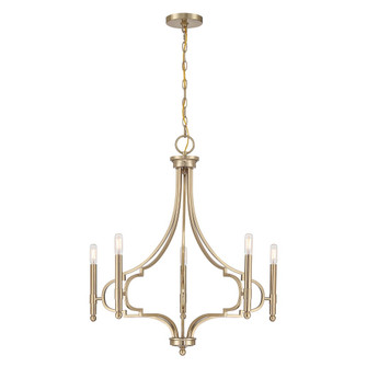 Woodlawn 5-Light Chandelier in Noble Brass (128|1-5999-5-127)