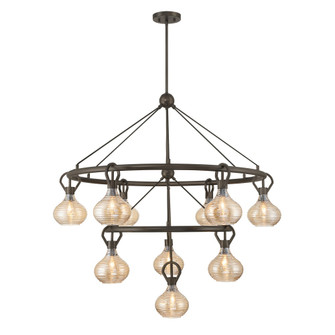 Sheriden 10-Light Chandelier in Mediterranean Bronze (128|1-2277-10-15)