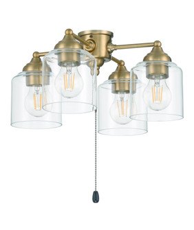 4 Light Light Kit in Satin Brass (Clear Glass) (20|LK2606-4L-LED-SB)