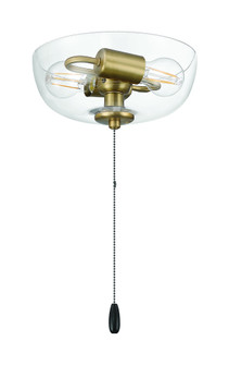 2 Light Bowl Light Kit in Satin Brass (Clear Glass) (20|LK2601-2L-SB)