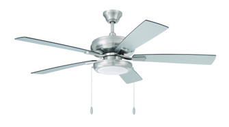Eos 52'' 5-Blade Ceiling Fan in Brushed Polished Nickel w/ Brushed Nickel/Greywood Blades; LED Pa (20|ECF119BNK5-BNGW)