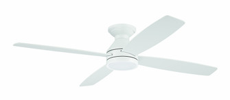 DeMarco 52'' 4-Blade Ceiing Fan in White w/ White Blades; Integrated Light Kit (20|DMC52W4)