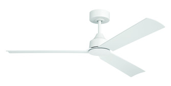 Charming 52'' 3-Blade Ceiling Fan in White w/ White Blades; Light Kit Sold Separately (20|CHM52W3)