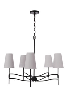 Astor 5 Light Chandelier in Flat Black (20|61925-FB)