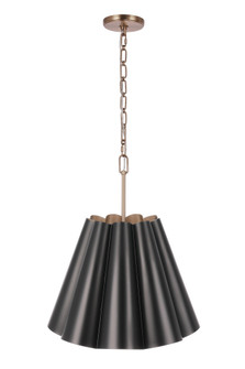 Poppie 3 Light 18'' Pendant in Flat Black/Satin Brass (20|61793-FBSB)