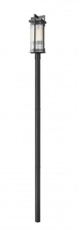 2 Light Outdoor Post Mounted Fixture (276|5031PHBR-5009P96-BK)