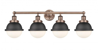 Edison - 4 Light - 34 inch - Antique Copper - Bath Vanity Light (3442|616-4W-AC-HFS-61-BK)