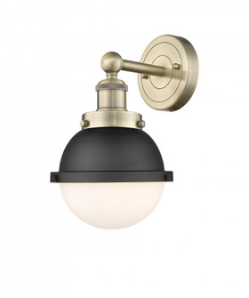 Edison - 1 Light - 7 inch - Antique Brass - Sconce (3442|616-1W-AB-HFS-61-BK)