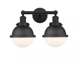 Hampden - 2 Light - 16 inch - Matte Black - Bath Vanity Light (3442|616-2W-BK-HFS-61-BK)