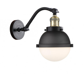 Hampden - 1 Light - 7 inch - Black Antique Brass - Adjustable Sconce (3442|515-1W-BAB-HFS-61-BK)