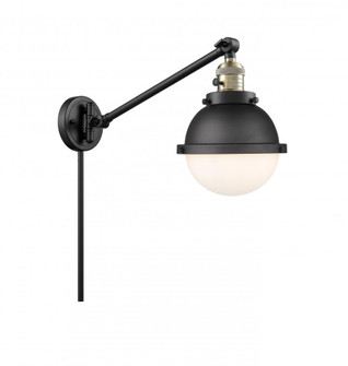 Hampden - 1 Light - 7 inch - Black Antique Brass -Adjustable Swing Arm (3442|237-BAB-HFS-61-BK-LED)