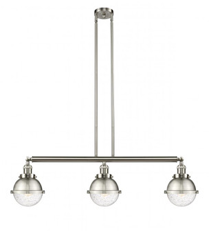 Hampden - 3 Light - 40 inch - Brushed Satin Nickel - Stem Hung - Adjustable Island Light (3442|213-SN-HFS-64-SN)