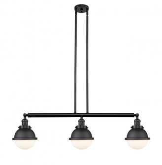 Hampden - 3 Light - 40 inch - Matte Black - Stem Hung - Adjustable Island Light (3442|213-BK-HFS-61-BK)