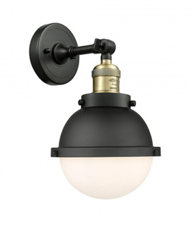 Hampden - 1 Light - 7 inch - Black Antique Brass - Adjustable Sconce (3442|203-BAB-HFS-61-BK-LED)