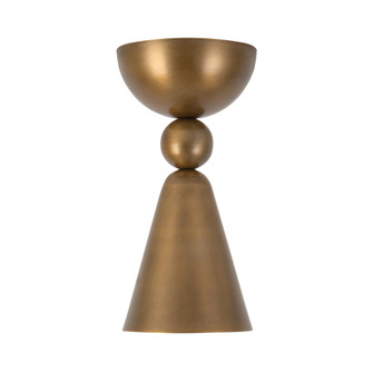 Murphy 4-in Vintage Brass Flush Mount (7713|SF318804VB)