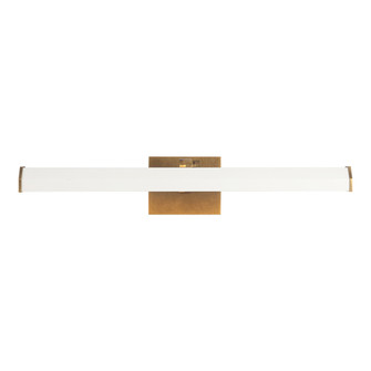 Gemma 21-in Vintage Brass and Matte White Dimmable LED Wall/Picture Light (7713|PL339721VBMW)