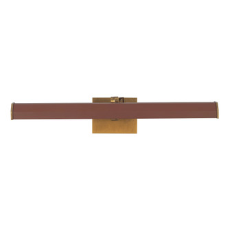 Gemma 21-in Vintage Brass and Burgundy Dimmable LED Wall/Picture Light (7713|PL339721VBBGD)