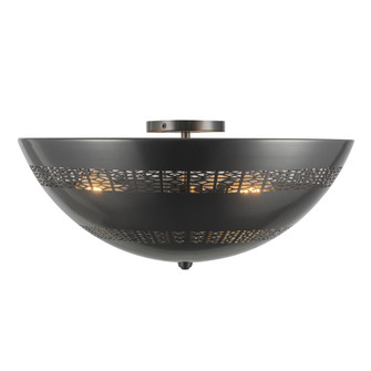 Overland 18-in Urban Bronze Flush Mount (7713|FM358318UB)