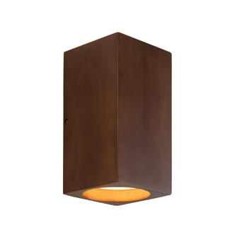 Bosco 5-in (10-in Height) Solid Wood Dimmable LED Wall Sconce with Dark Walnut Finish (461|WS12610-WT)