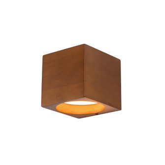 Bosco 5-in (5-in Height) Solid Wood Dimmable LED Wall Sconce with Natural Oak Finish (461|WS12605-ON)