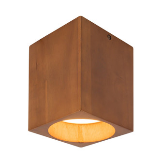 Bosco 5-in (7-in Height) Solid Wood Dimmable LED Flush Mount with Natural Oak Finish (461|SF12607-ON)