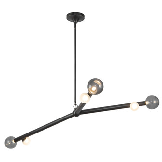 Reese 53-in Urban Bronze Dimmable LED Chandelier with Smoked Glass (461|CH32853-UB/SM)