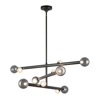 Reese 48-in Urban Bronze Dimmable LED Chandelier with Smoked Glass (461|CH32848-UB/SM)