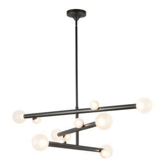 Reese 48-in Urban Bronze Dimmable LED Chandelier with Opal Glass (461|CH32848-UB/OP)