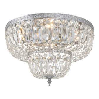 Waltham 18'' Clear Hand Cut Polished Chrome Flush Mount (205|718-CH-CL-MWP)