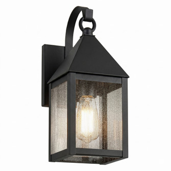 BRASS TRADITIONS - Ashford - 1 Light - 13 inch - Matte Black - Solid Brass - Off  the Wall - Sconce (3442|9531P-BK-SDY)