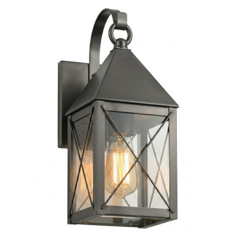 BRASS TRADITIONS - Ashford - 1 Light - 13 inch - Gunmetal - Solid Brass - Off  the Wall - Sconce (3442|9531P-X-GM-CL)