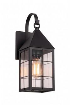 BRASS TRADITIONS - Ashford - 1 Light - 17 inch - Matte Black - Solid Brass - Off  the Wall - Sconce (3442|9521P-H-BK-CL)