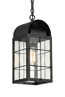 BRASS TRADITIONS - Durham - 1 Light - 13 inch - Matte Black - Solid Brass - Pendant (3442|9122-H-BK-CL)